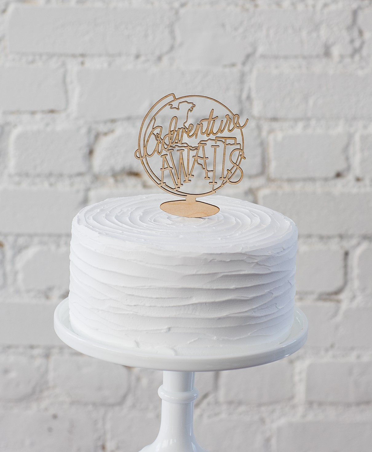 ADVENTURE AWAITS CAKE TOPPER