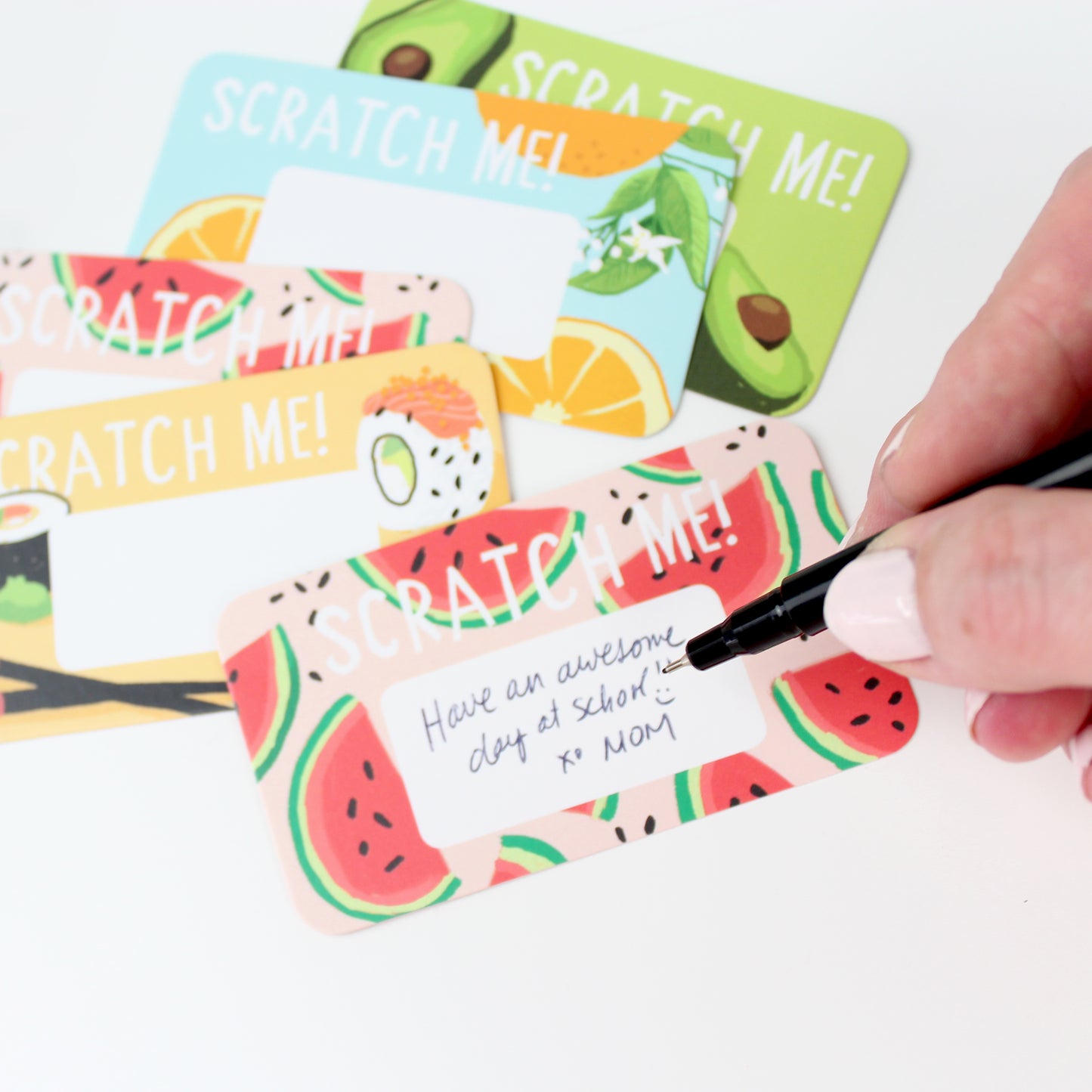 SCRATCH-OFF LUNCHBOX NOTES
