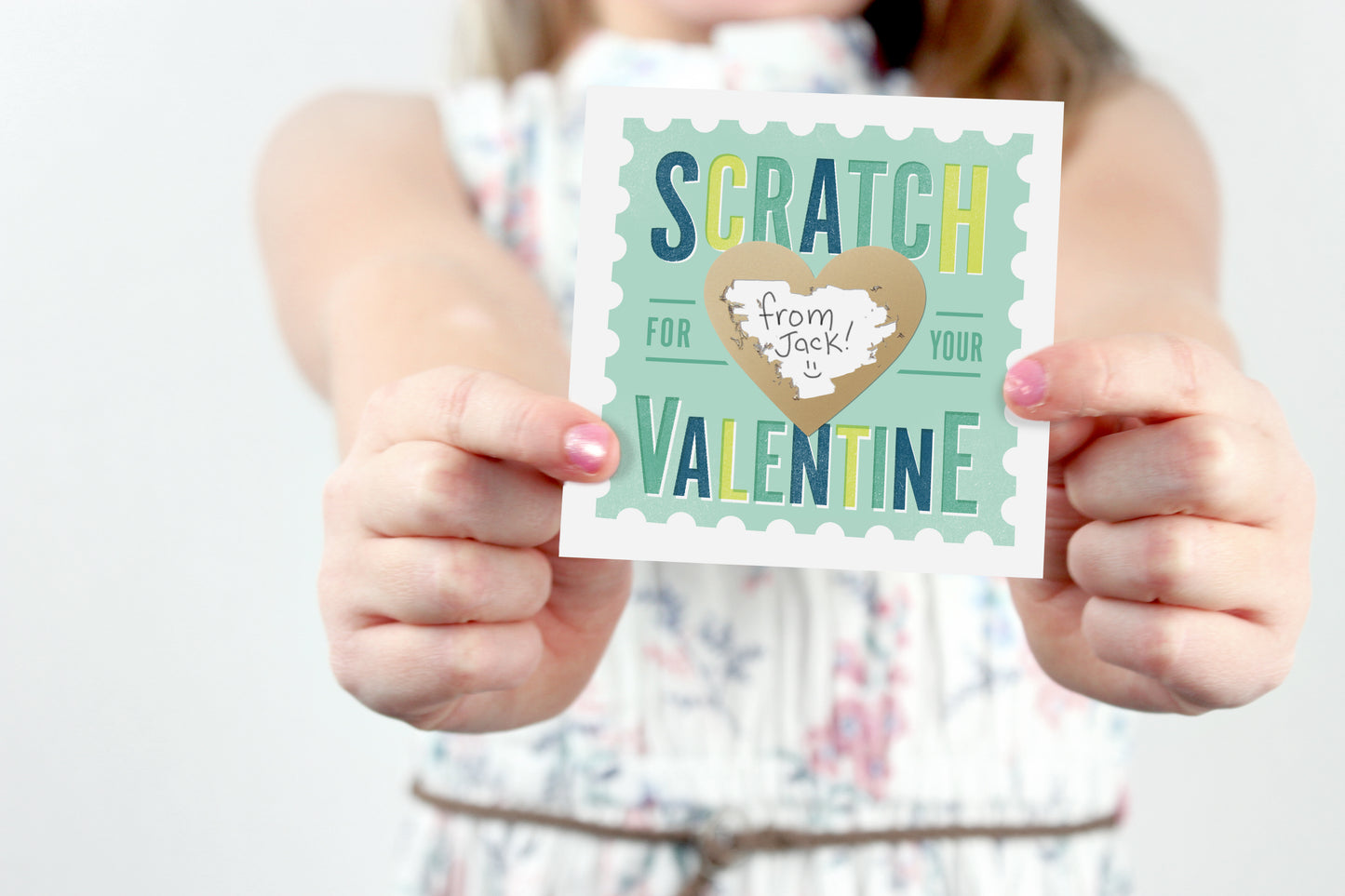 SCRATCH-OFF STAMP VALENTINES - MINT