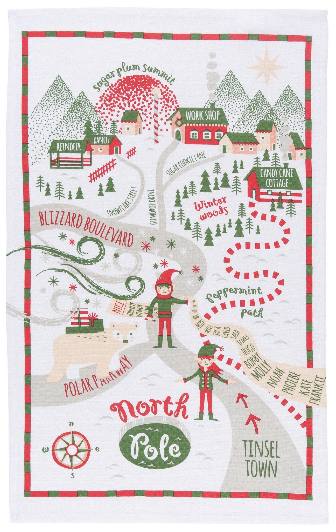 NORTH POLE DISH TOWEL
