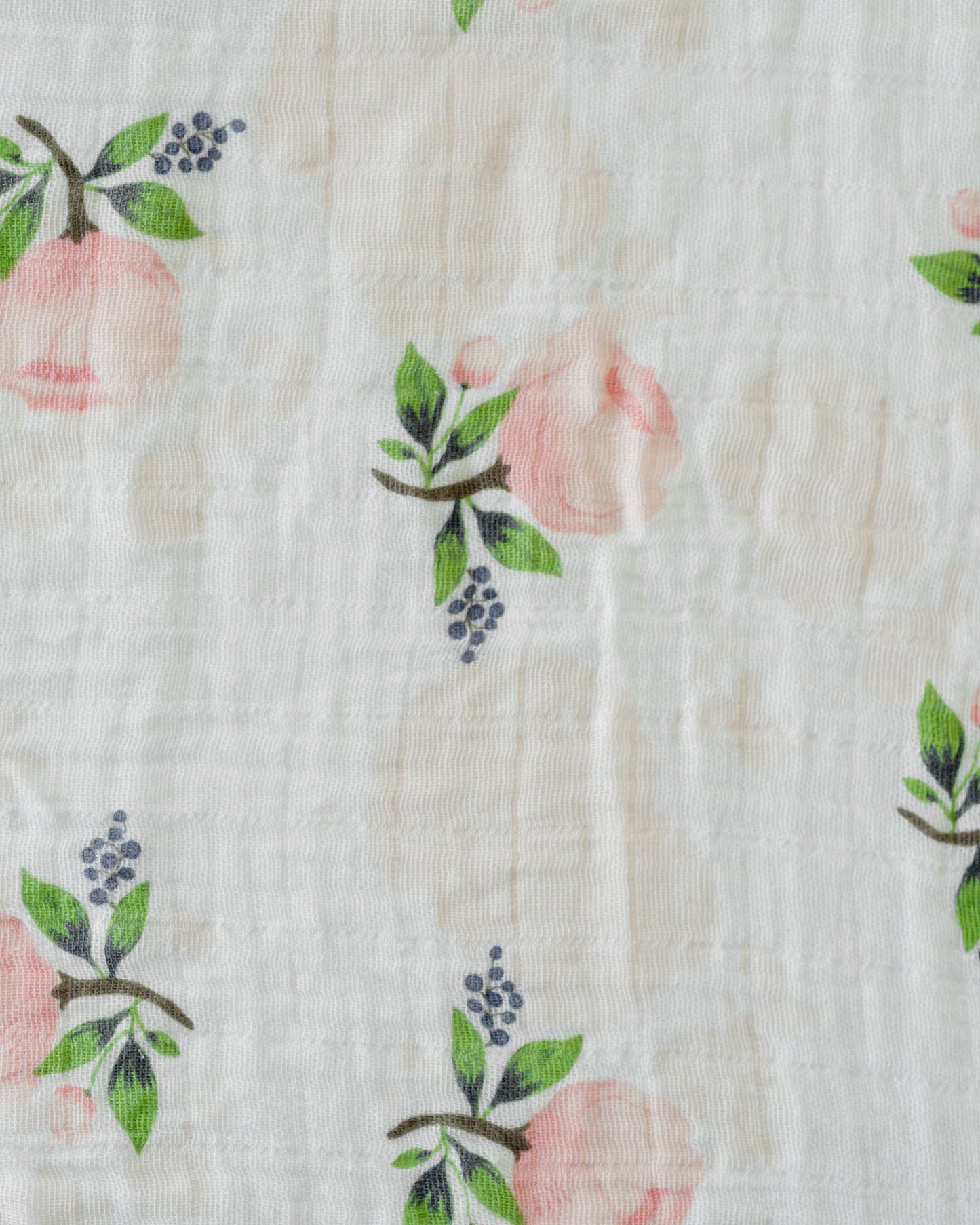 COTTON MUSLIN SWADDLE BLANKET - WATERCOLOR ROSES