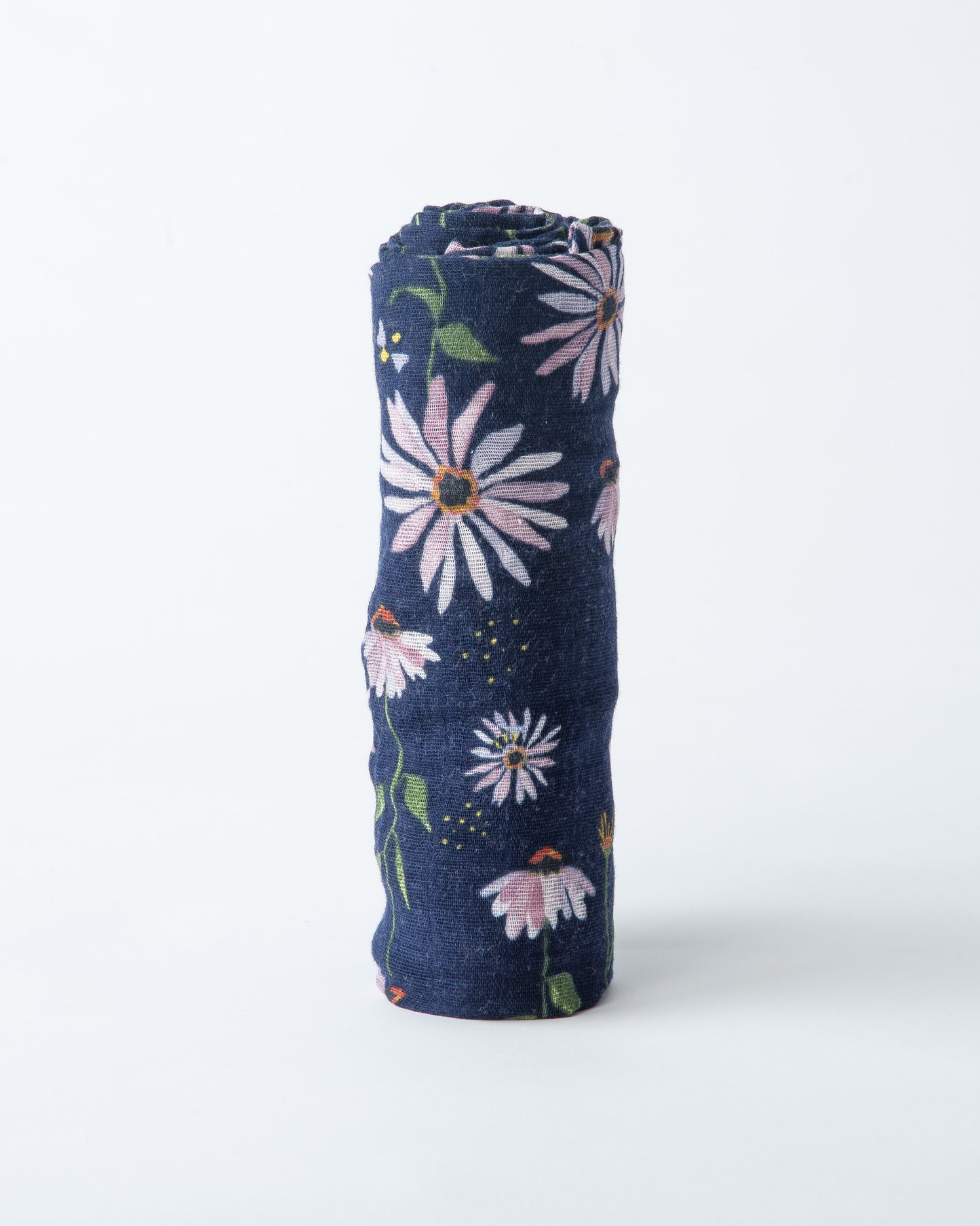 COTTON MUSLIN SWADDLE BLANKET - DARK CONEFLOWER