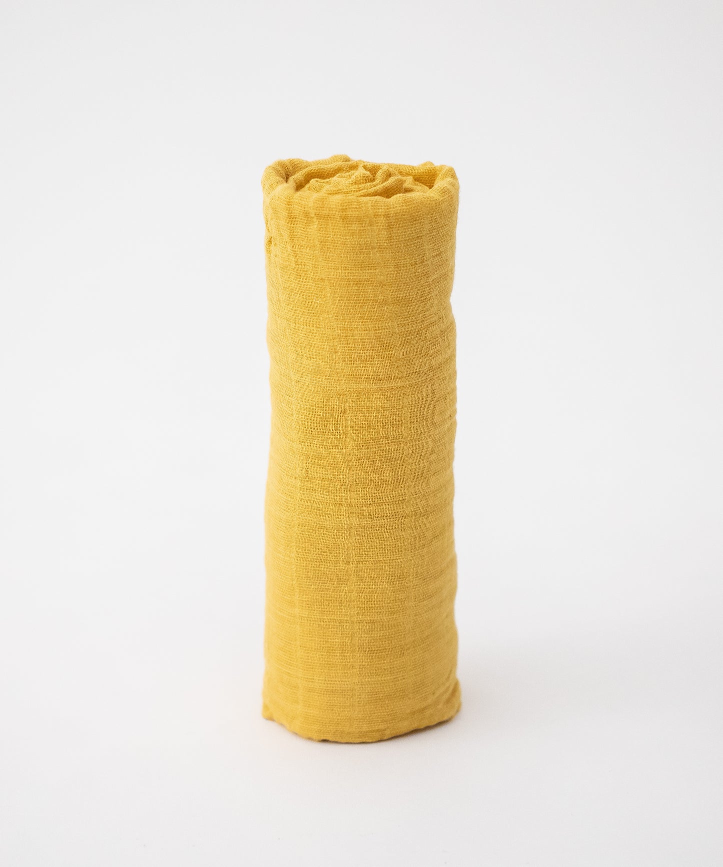 COTTON MUSLIN SWADDLE BLANKET - MUSTARD
