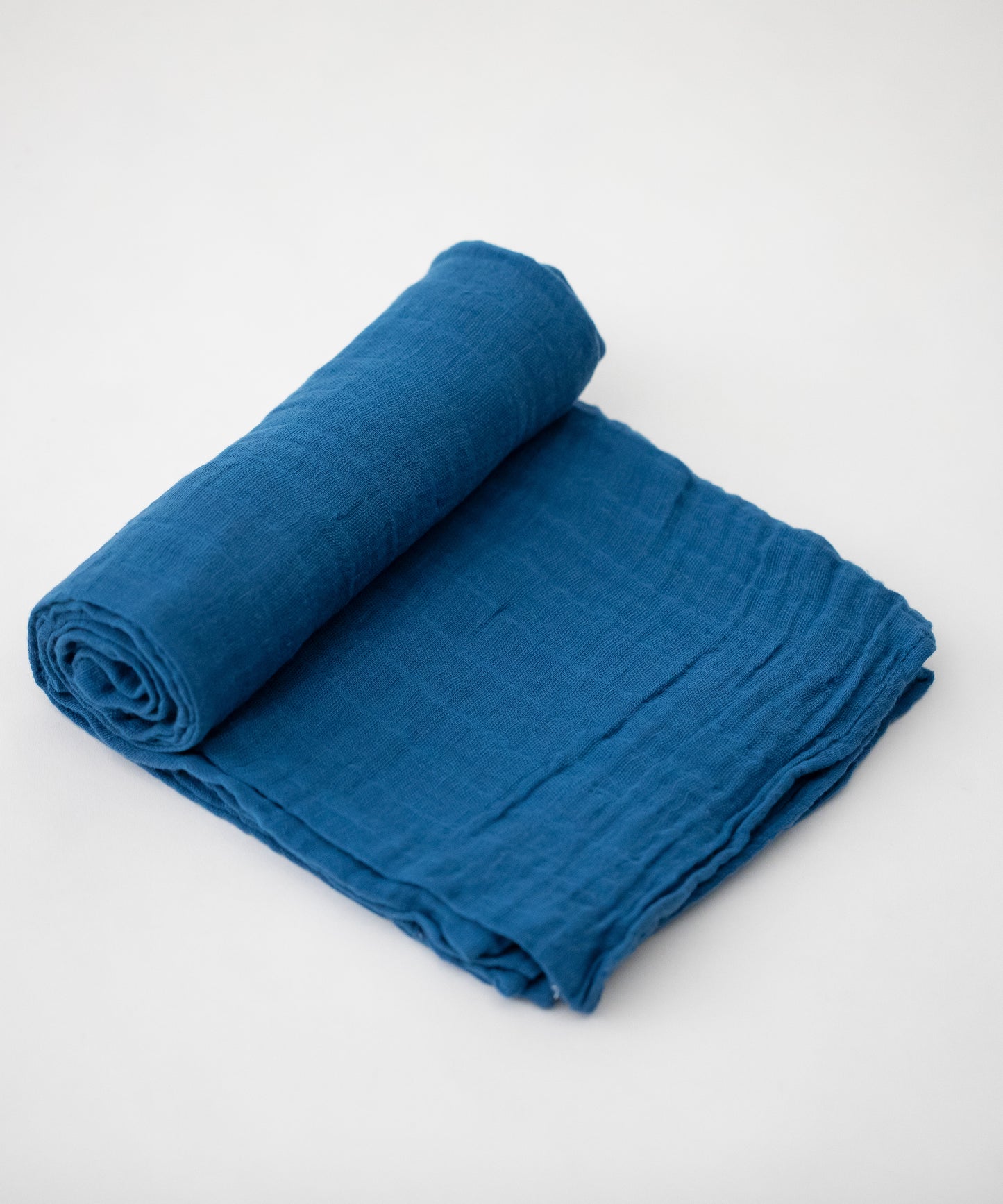 COTTON MUSLIN SWADDLE BLANKET - LAKE
