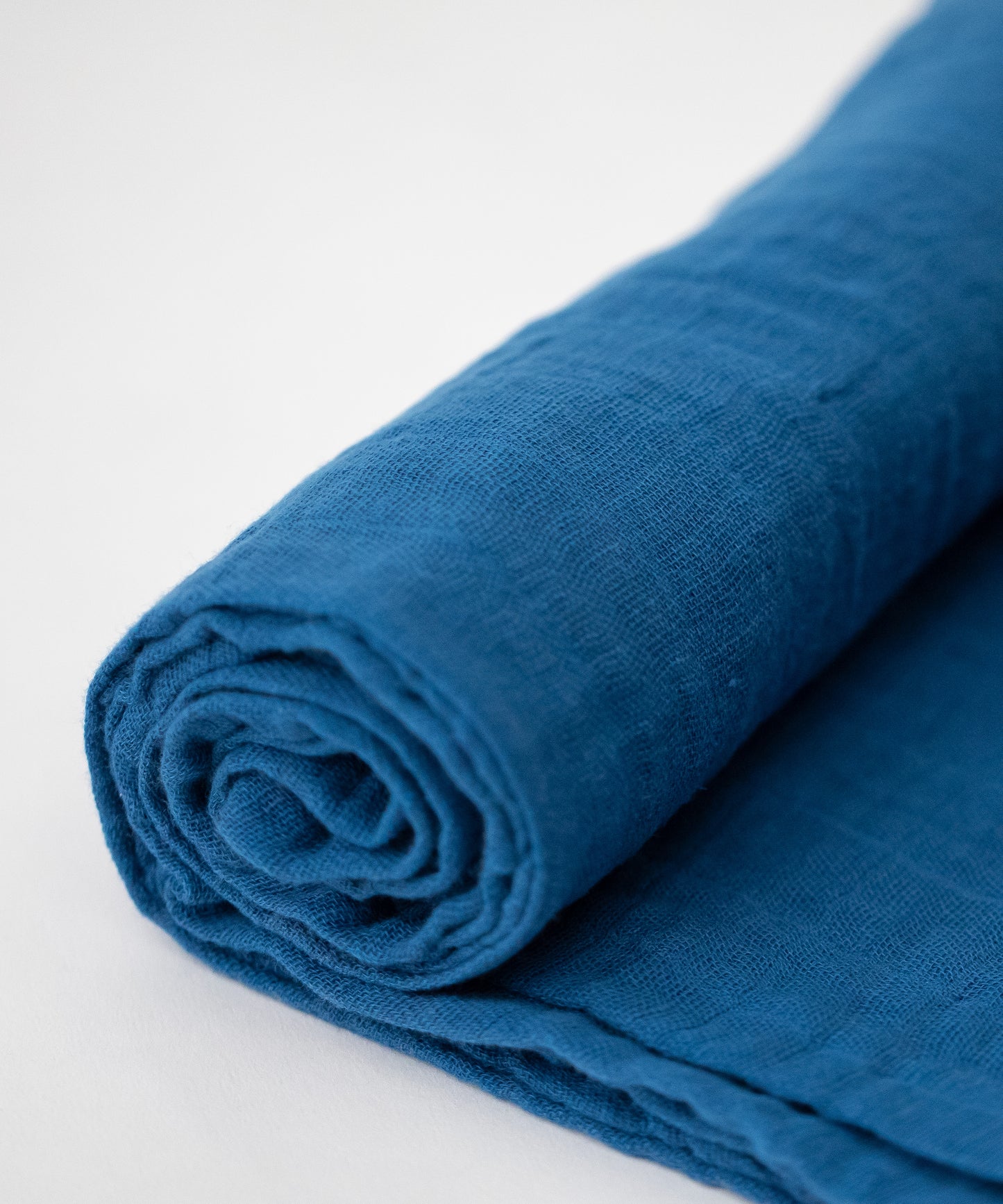 COTTON MUSLIN SWADDLE BLANKET - LAKE