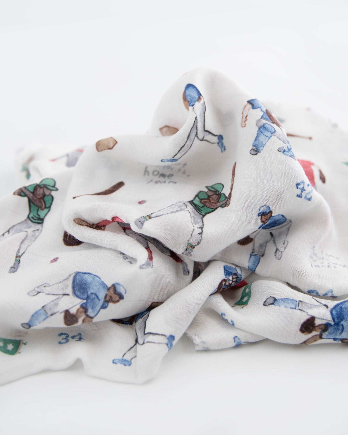 COTTON MUSLIN SWADDLE BLANKET - HOME RUN