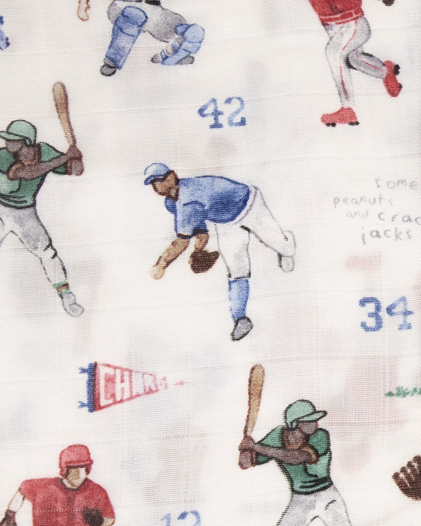 COTTON MUSLIN SWADDLE BLANKET - HOME RUN