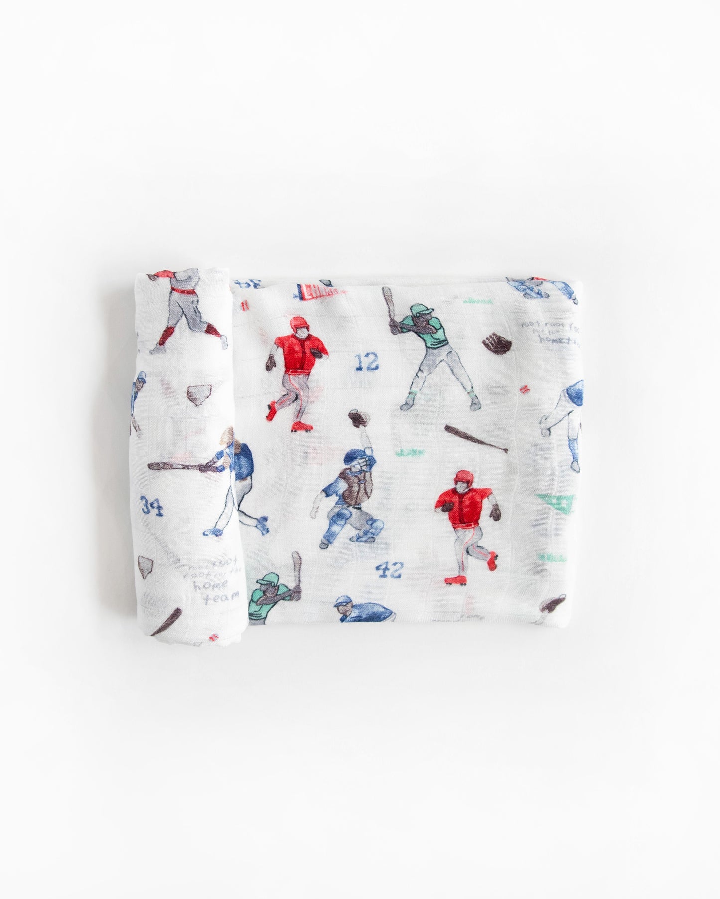 COTTON MUSLIN SWADDLE BLANKET - HOME RUN