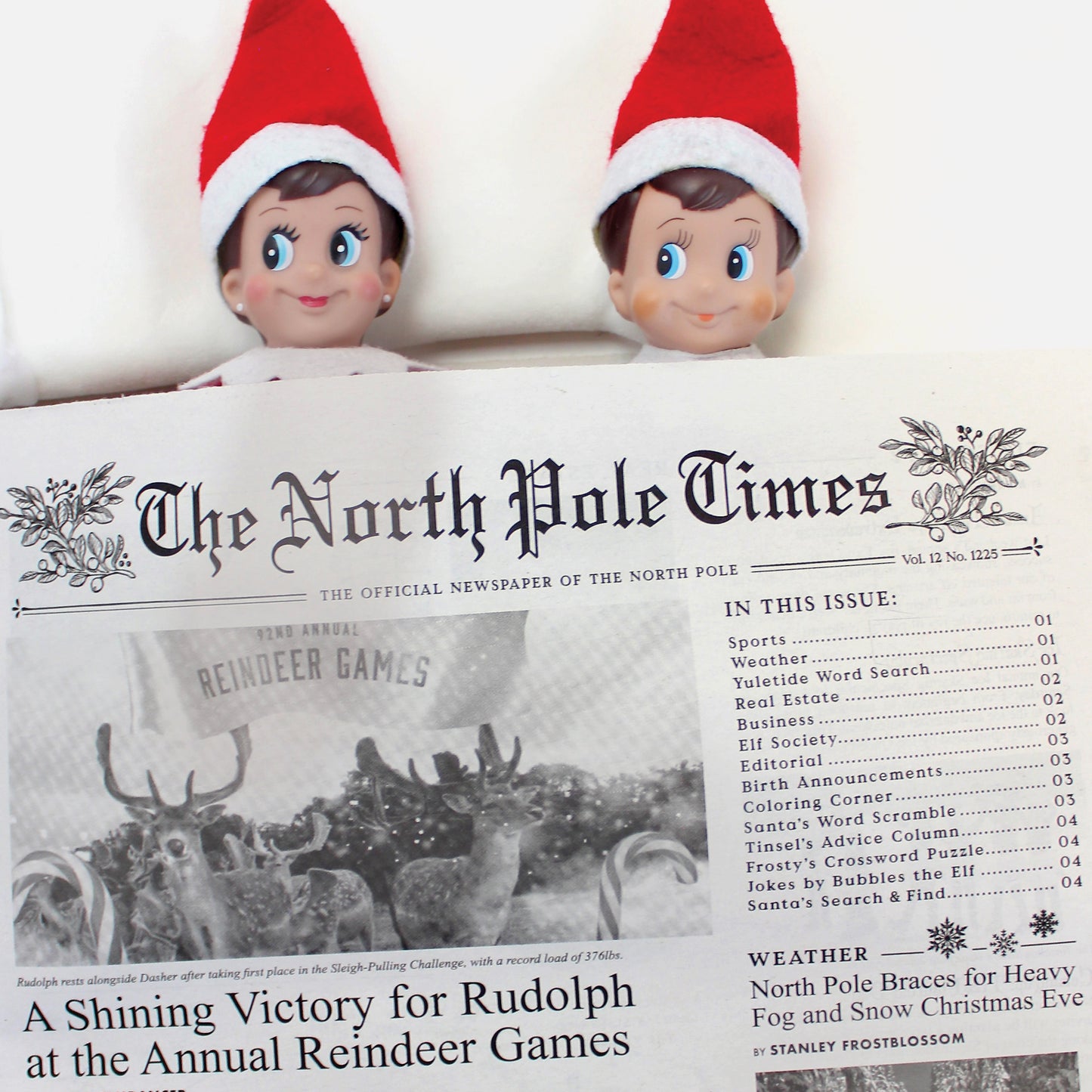 North Pole Times Holiday Gift Wrap + Activity