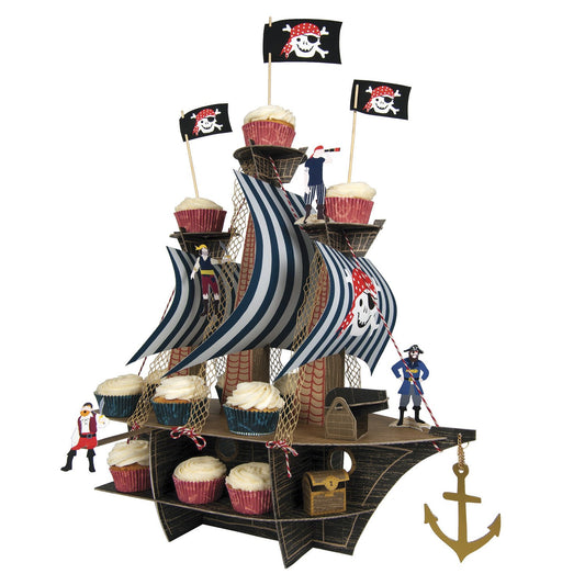AHOY THERE PIRATE SHIP CENTERPIECE