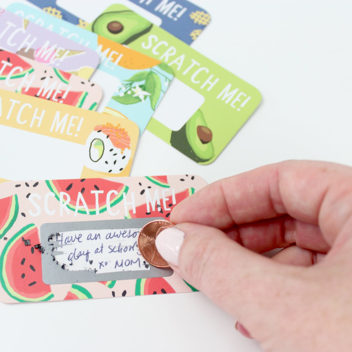 SCRATCH-OFF LUNCHBOX NOTES