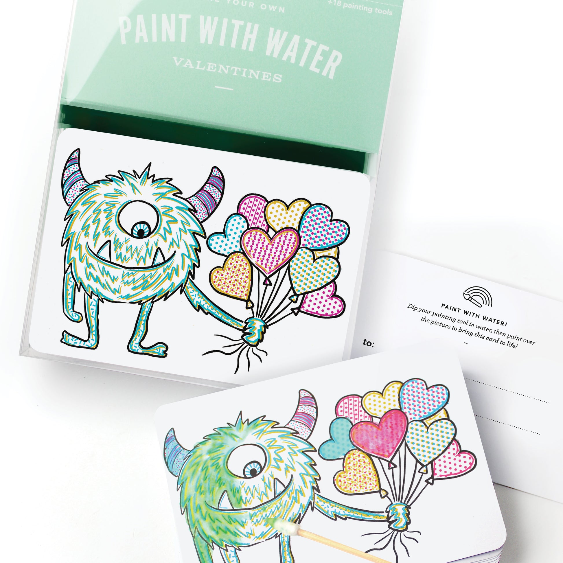 Monster Paint with Water Valentines
