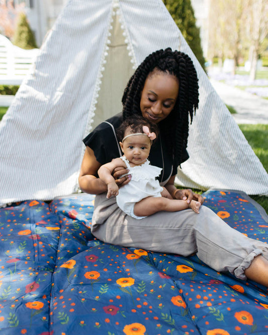 5 x 10 OUTDOOR BLANKET - MIDNIGHT POPPY