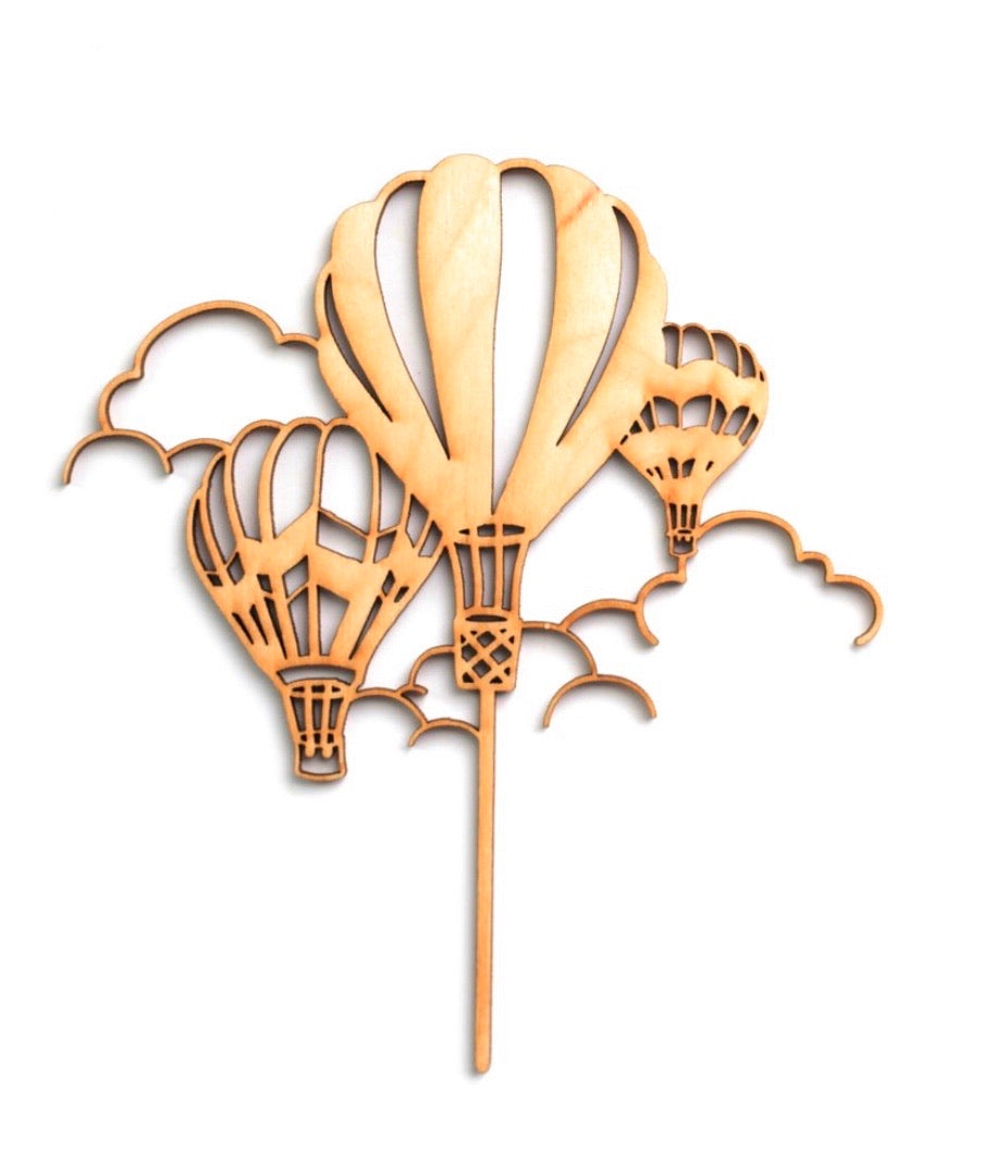 HOT AIR BALLONS CAKE TOPPER